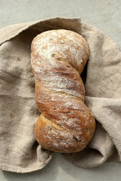 Pão em um pano