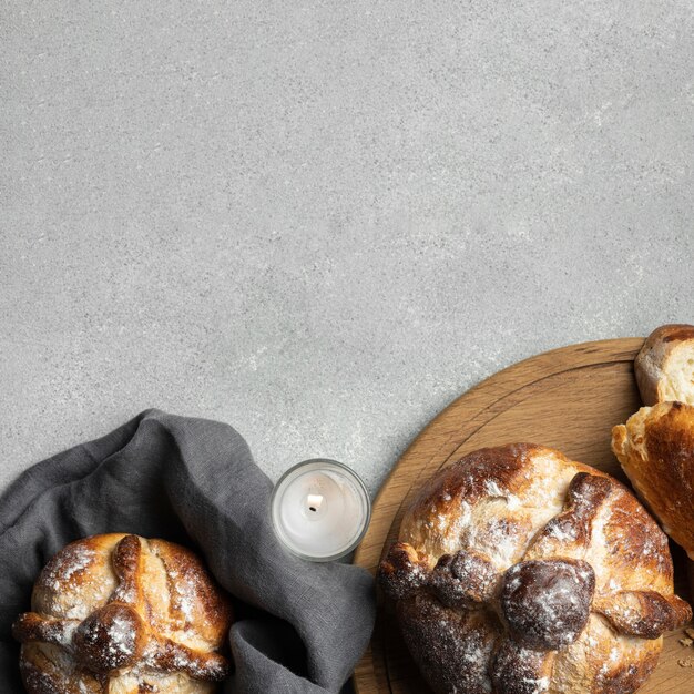 Pão tradicional de variedade morta