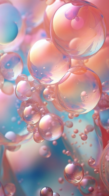 Papel de parede de bolhas brilhantes
