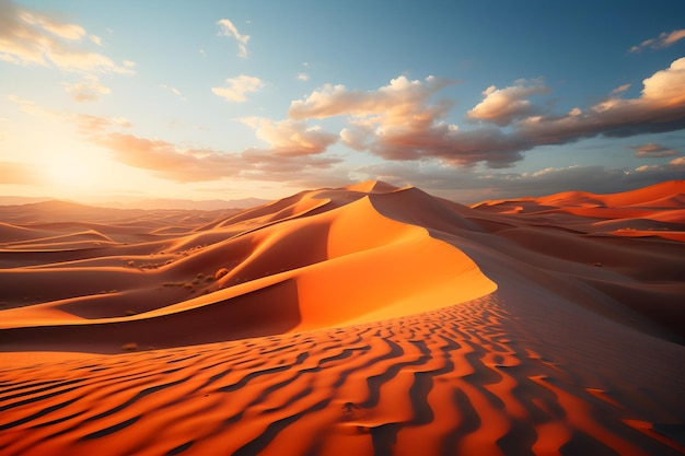 Foto grátis papel de parede de cenário do deserto do saara