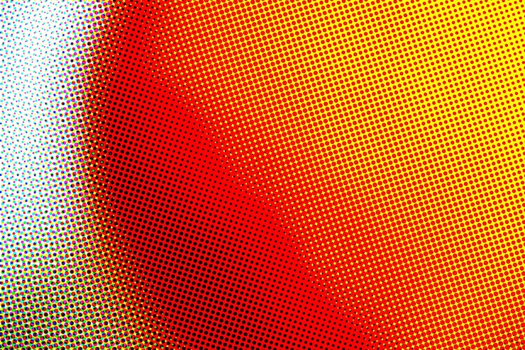 Foto grátis papel de parede de fundo artístico com efeito de meio-tom colorido