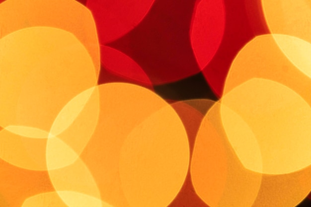 Papel de parede de fundo com padrão bokeh vermelho e amarelo