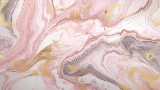 Papel de parede de mármore rosa suave Imagem gerada por Ai