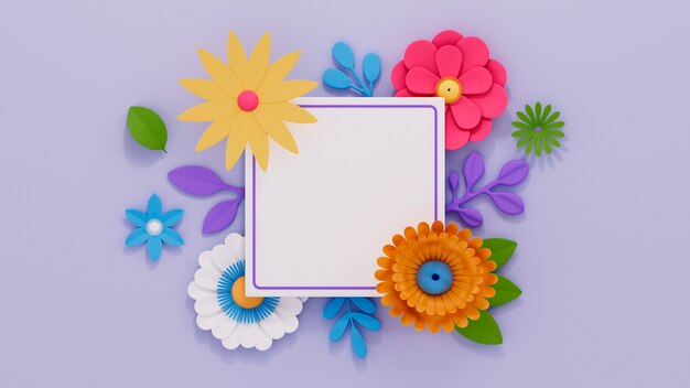 papel de parede floral colorido da primavera