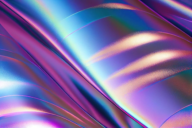 Foto grátis papel de parede gradiente holográfico holográfico metálico 3