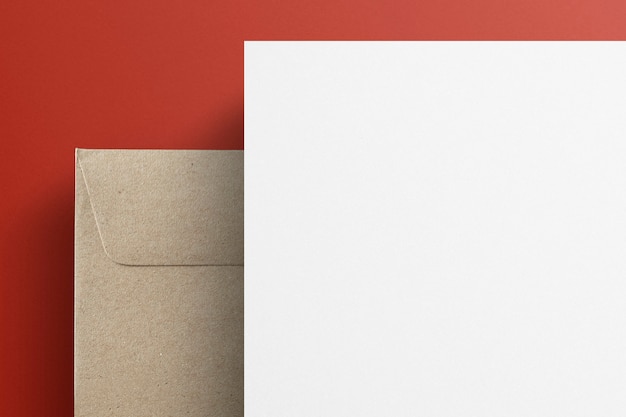 Papel timbrado em branco para design de identidade corporativa