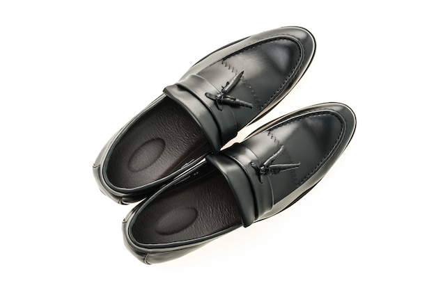 par de sapatos pretos beleza masculina