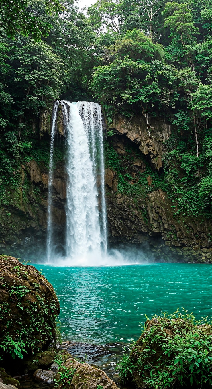 Foto grátis paraíso de cachoeiras escondidas