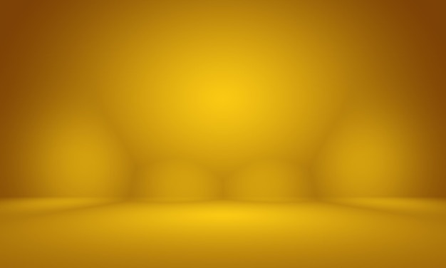 Foto grátis parede de estúdio gradiente amarelo ouro de luxo abstrato bem usado como backgroundlayoutbanner e pres de produto