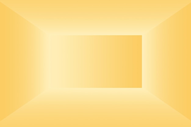 Parede de estúdio gradiente amarelo ouro de luxo abstrato bem usado como backgroundlayoutbanner e pres de produto