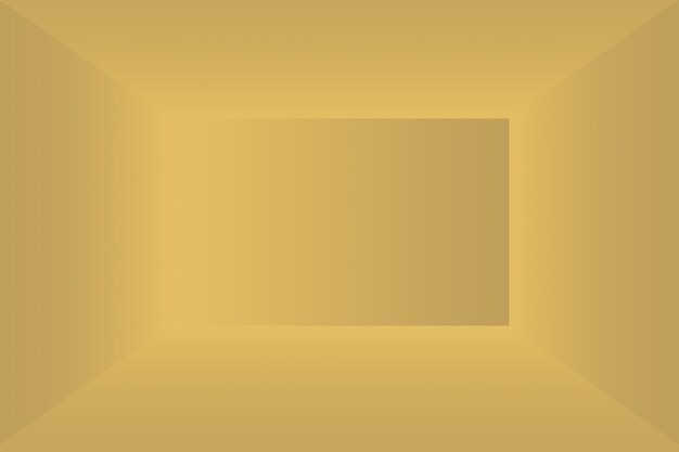 Parede de estúdio gradiente de ouro amarelo abstrato de luxo, bem como uso como plano de fundo, layout, banner e apresentação do produto.