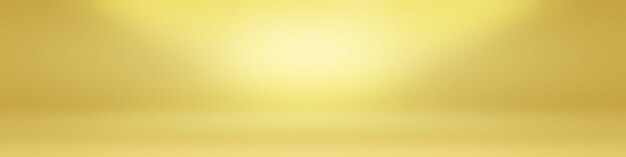 Parede de estúdio gradiente de ouro amarelo abstrato de luxo, bem como uso como plano de fundo, layout, banner e apresentação do produto.