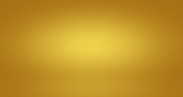 Parede de estúdio gradiente de ouro amarelo de luxo abstrato bem usar como backgroundlayoutbanner e pres ...