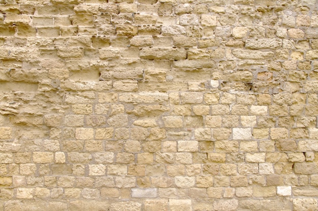parede de tijolo amarela