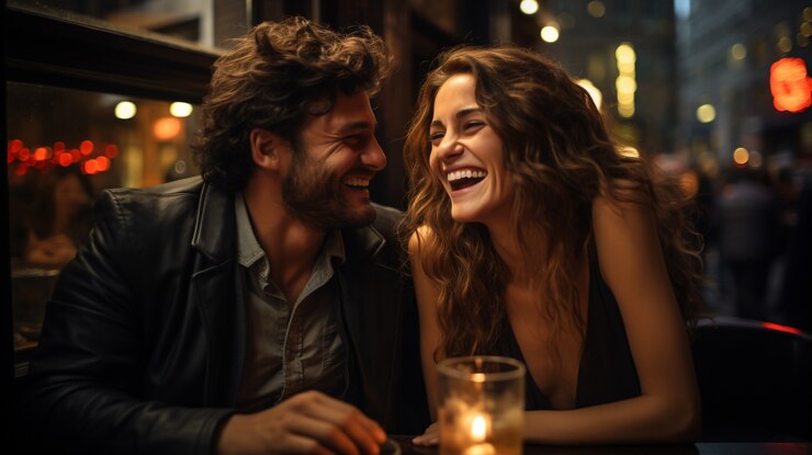 Foto grátis pares bonitos que passam tempo juntos