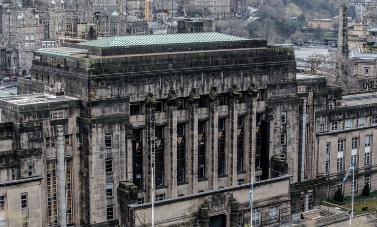 Foto grátis parlamento escocês visto de calton hill