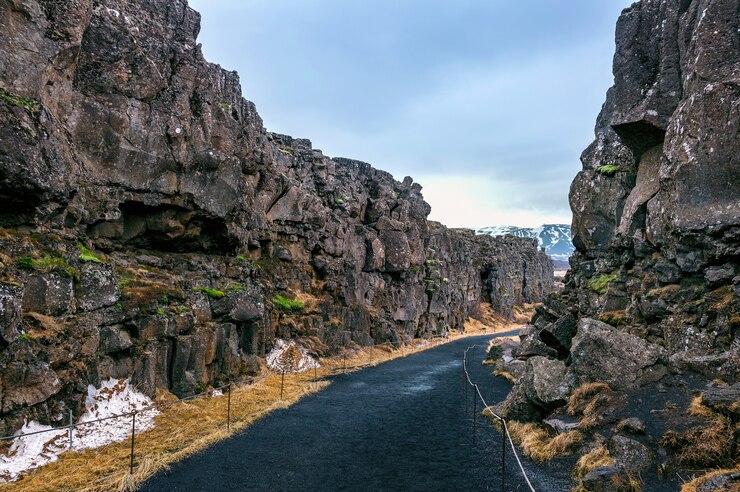 Foto grátis parque nacional de pingvellir, placas tectônicas na islândia.