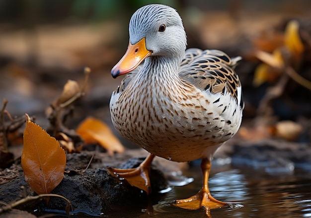 Foto grátis pato na natureza gerar imagem