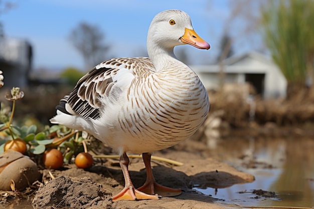 Foto grátis pato na natureza gerar imagem