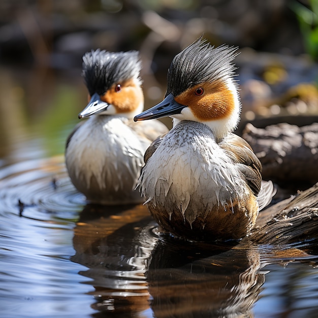 Foto grátis pato na natureza gerar imagem