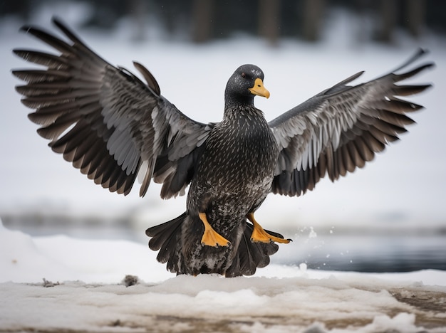 Foto grátis pato na natureza gerar imagem