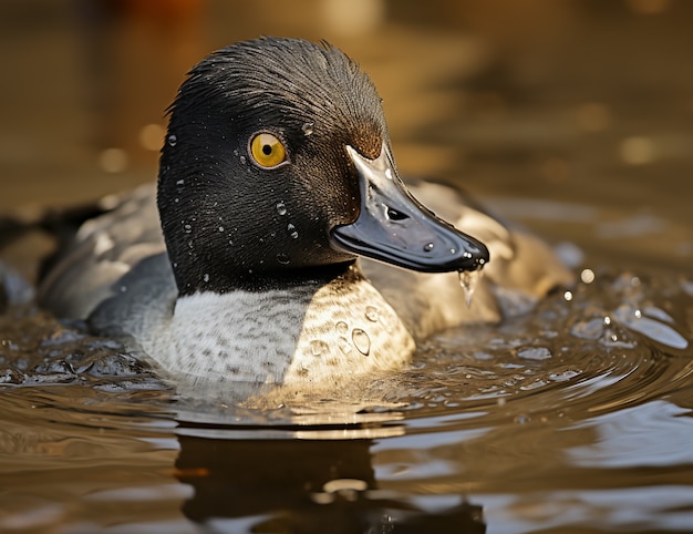 Foto grátis pato na natureza gerar imagem