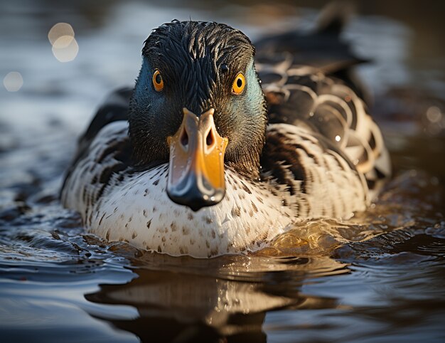 Foto grátis pato na natureza gerar imagem