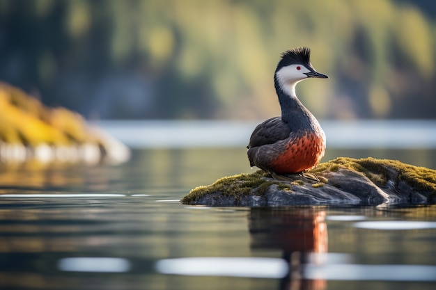 Foto grátis pato vivendo a vida na natureza