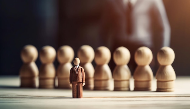 Peças de xadrez alinhadas em movimentos estratégicos de negócios gerados por ia