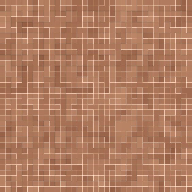 Pedras cerâmicas coloridas. Abstract Smooth Brown Mosiac Texture abstrato mosaico cerâmico adornado edifício. Teste Padrão Sem Emenda Abstrato.