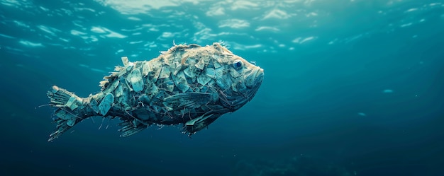 Foto grátis peixe de fantasia feito de plástico