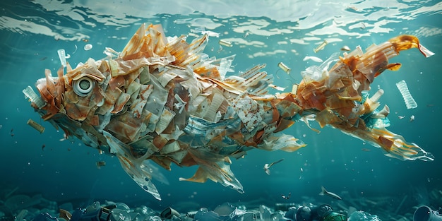 Foto grátis peixe de fantasia feito de plástico