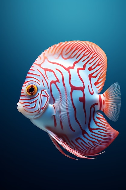 Foto grátis peixes coloridos 3d debaixo d'água