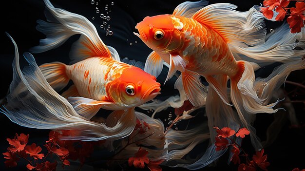 Peixinho dourado no aquário