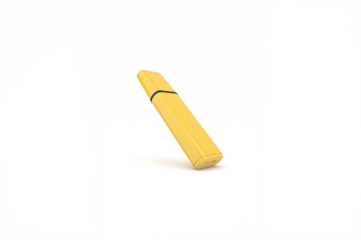 Foto grátis pênis de realce amarelo em fundo branco
