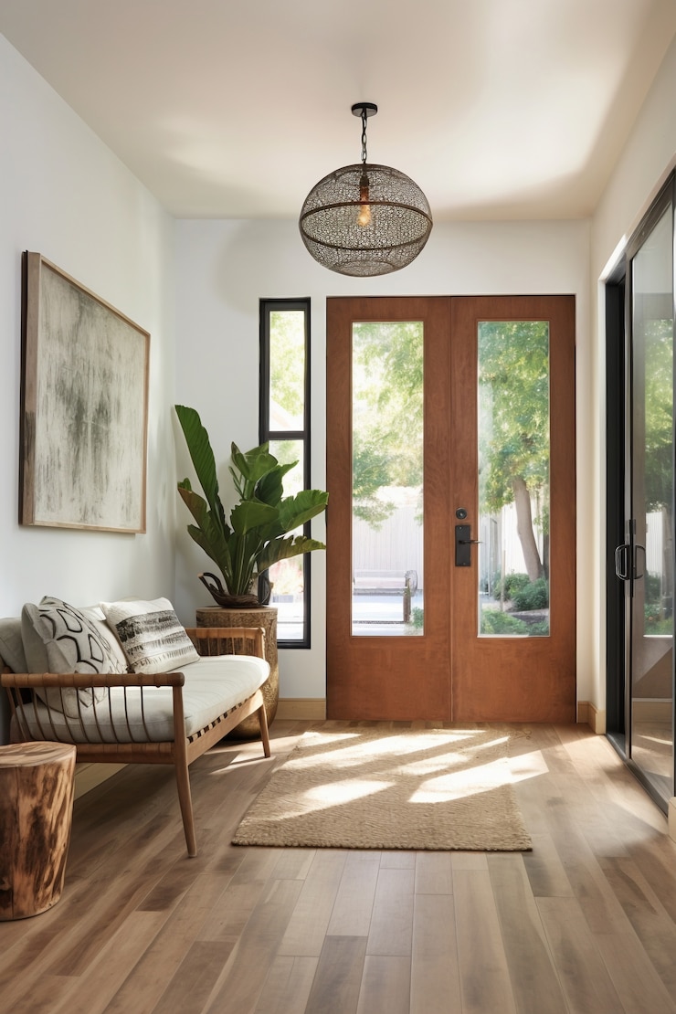 Foto grátis pequena entrada de estilo moderno