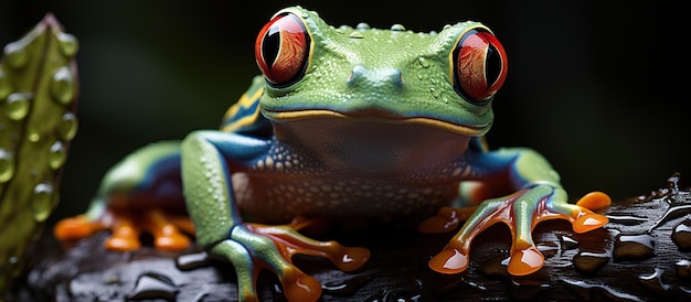 Foto grátis perereca redesenhada agalychnis callidryas