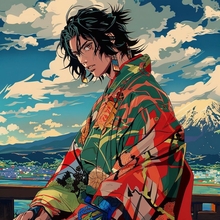Foto grátis personagem de anime japonês