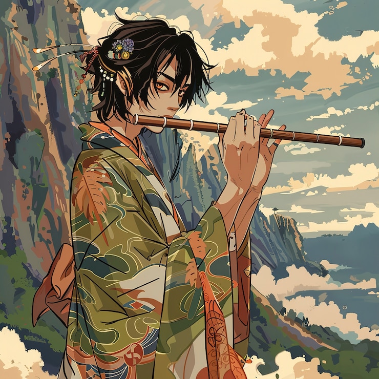 Foto grátis personagem de anime japonês