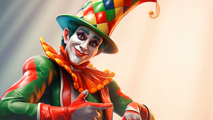 Foto grátis personagem de carnaval divertido em 3d