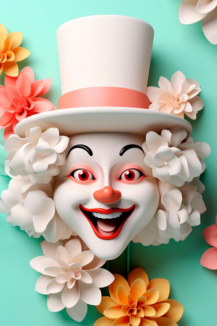 Foto grátis personagem de carnaval divertido em 3d