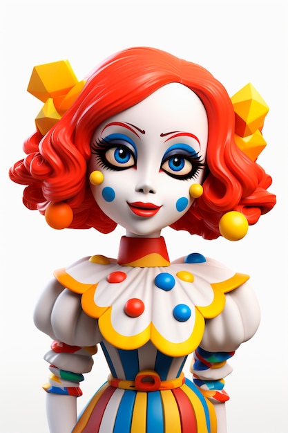 Personagem de carnaval divertido em 3d