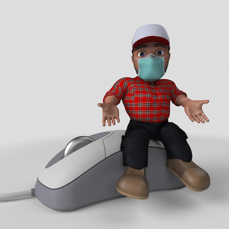 Foto grátis personagem de desenho animado 3d lenhador