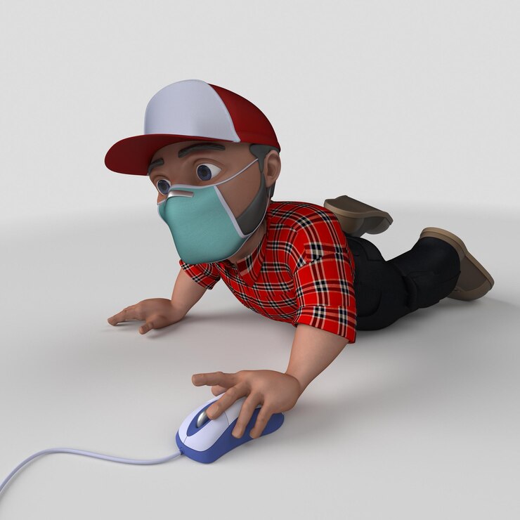 Foto grátis personagem de desenho animado 3d lenhador