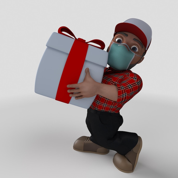 Foto grátis personagem de desenho animado 3d lenhador