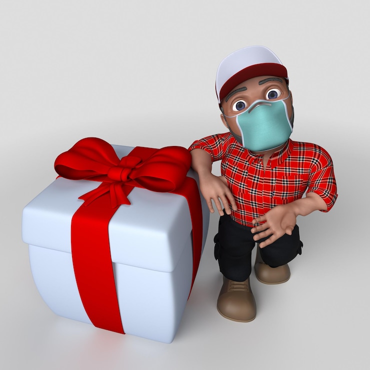 Foto grátis personagem de desenho animado 3d lenhador