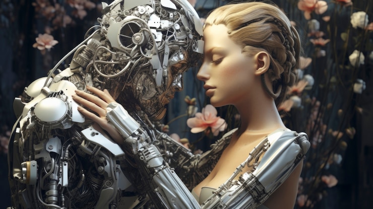 Foto grátis personagens de fantasia experimentando o amor