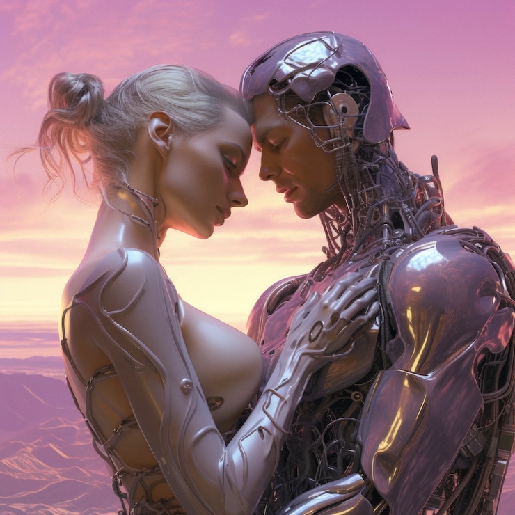 Foto grátis personagens de fantasia experimentando o amor