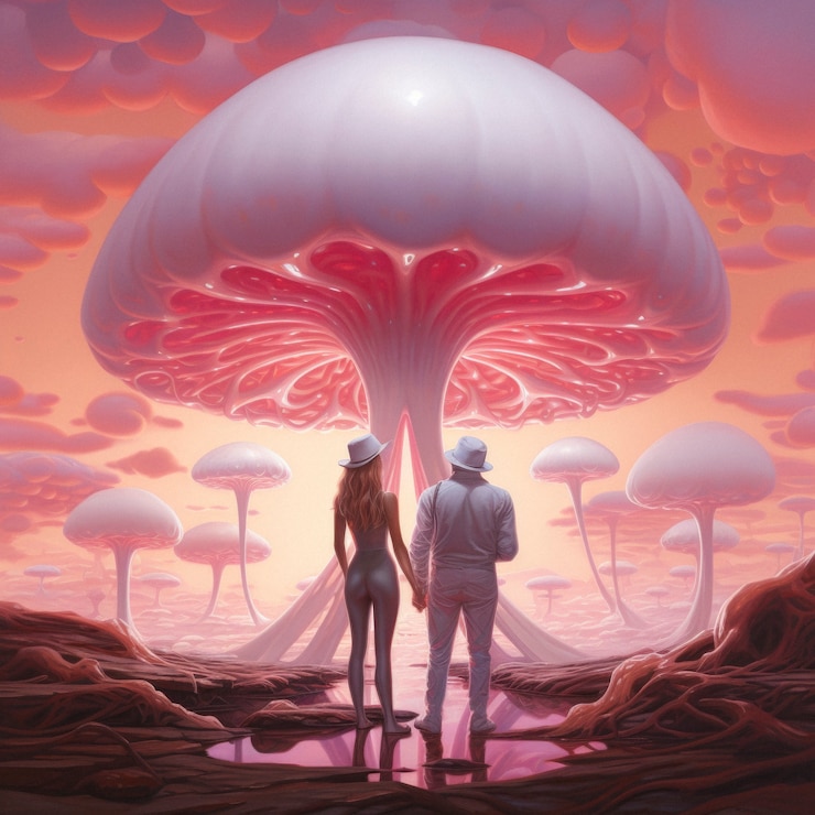 Foto grátis personagens de fantasia experimentando o amor