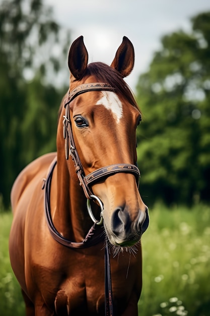 Foto grátis perto do cavalo na natureza